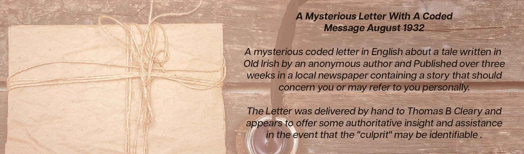 Myst Letter